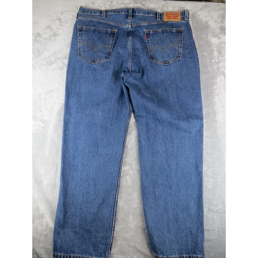 Levis 550 Jeans Mens 42x32‎ Blue Relaxed Fit Straight Leg Zip Fly Denim Pants